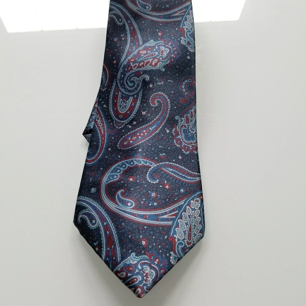 ENVOY Blue Paisley‎ Silk Tie